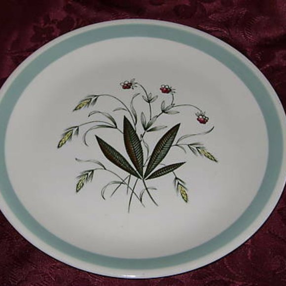 Vintage Alfred Meakin Hedgerow Dinner Plate Plants Grasses Flowers Cottagecore - Picture 5 of 5